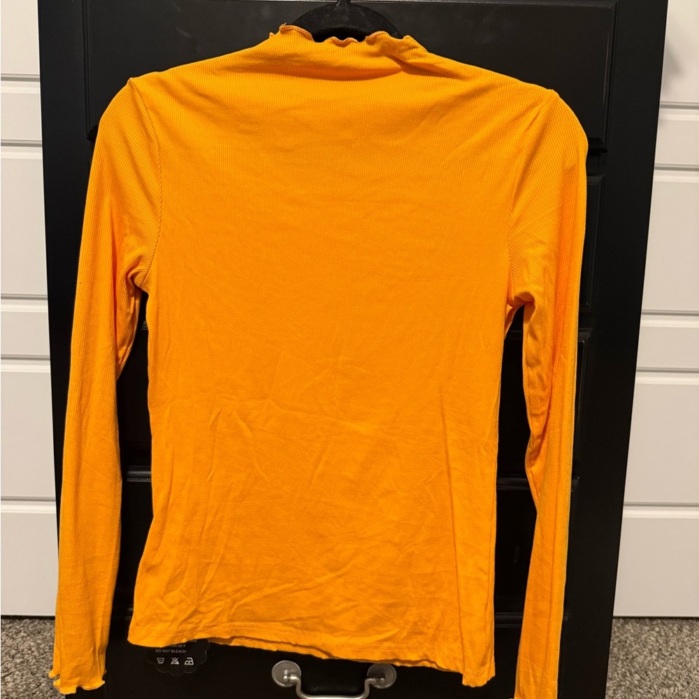 Vibrant Orange Long Sleeve Top